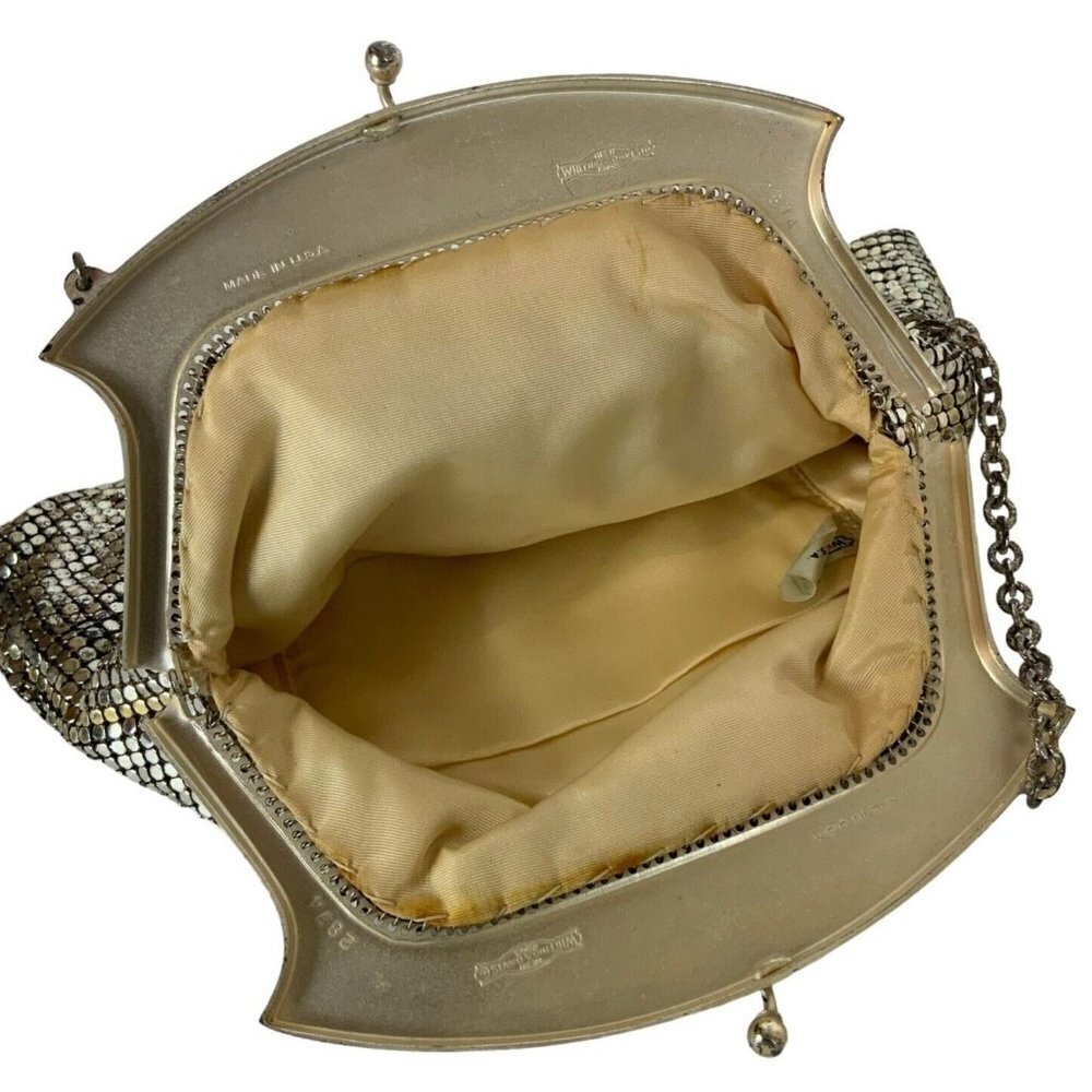 Whiting And Davis Mesh Evening Bag With Mirror Sh… - image 6